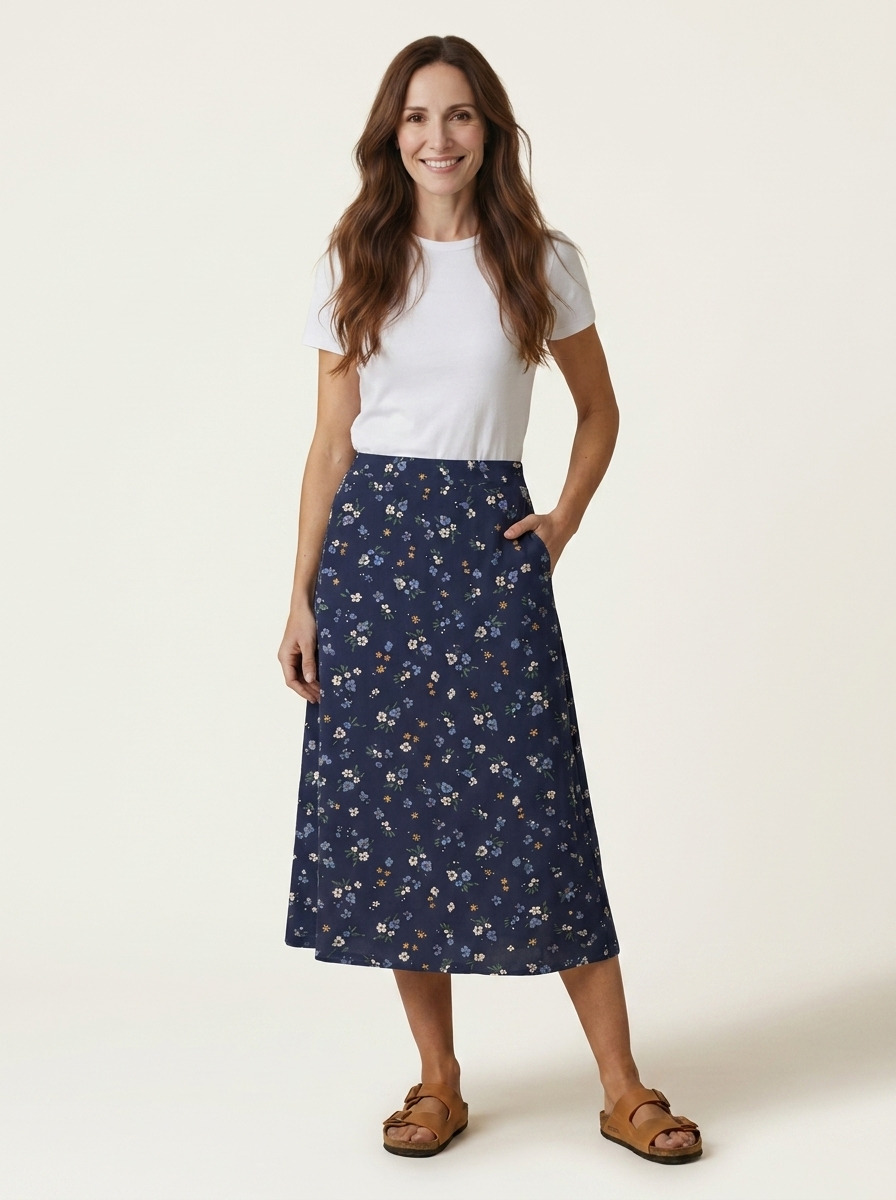 Bellie Midi Skirt · Daybreak Floral