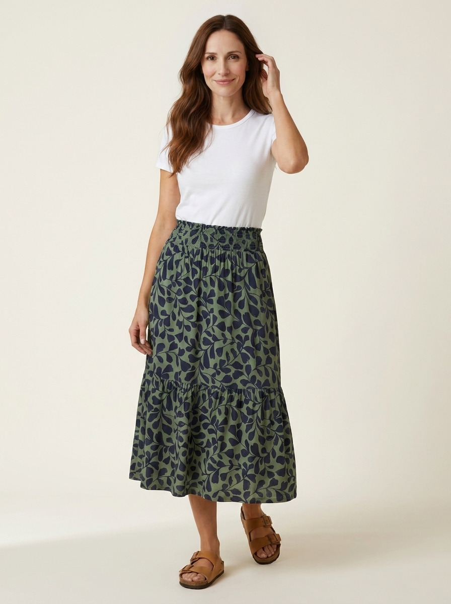 Lottie Skirt · Morning Sage Leaf