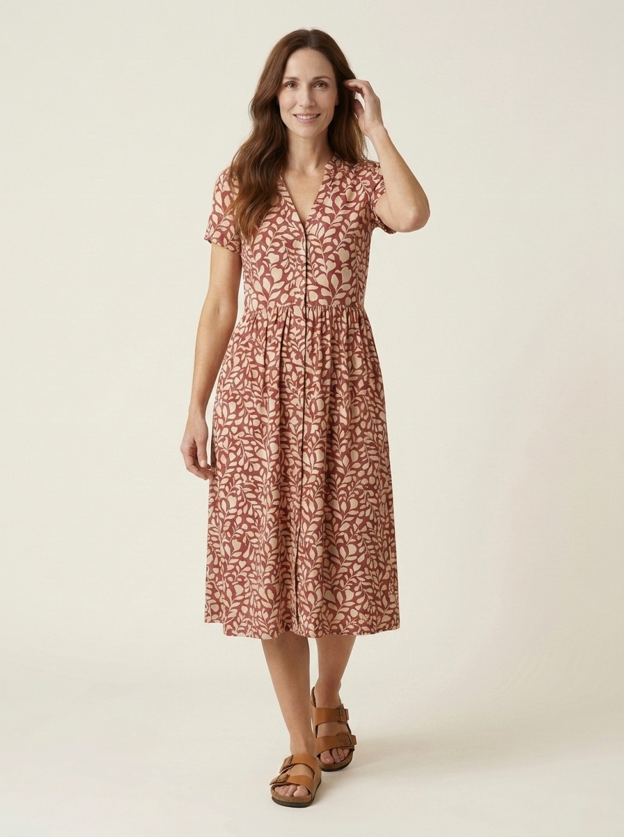 Daisie Maxi Dress · Rosehip Shadow