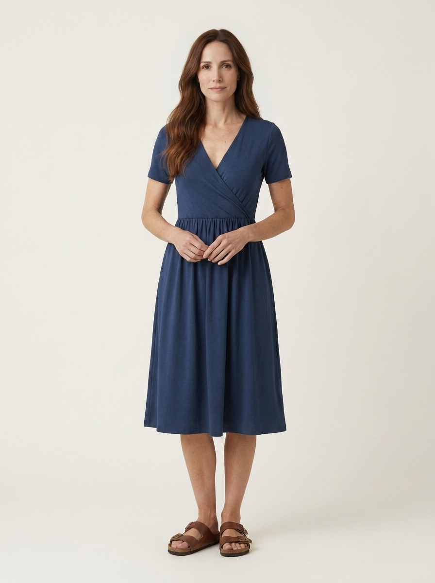 Elsie Midi Dress · Nightwatch Navy