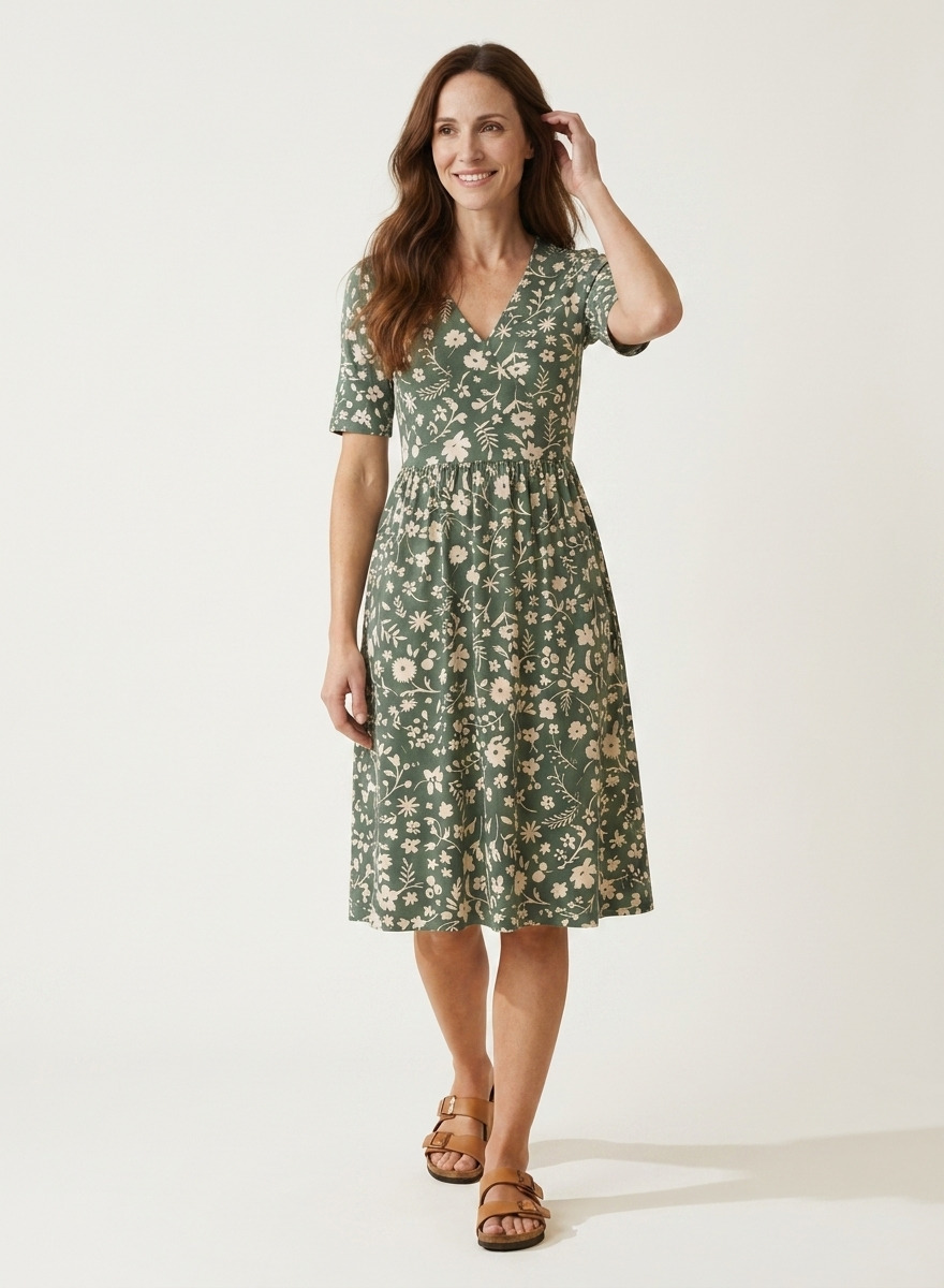 Elsie Midi Dress · Spring Ditsy