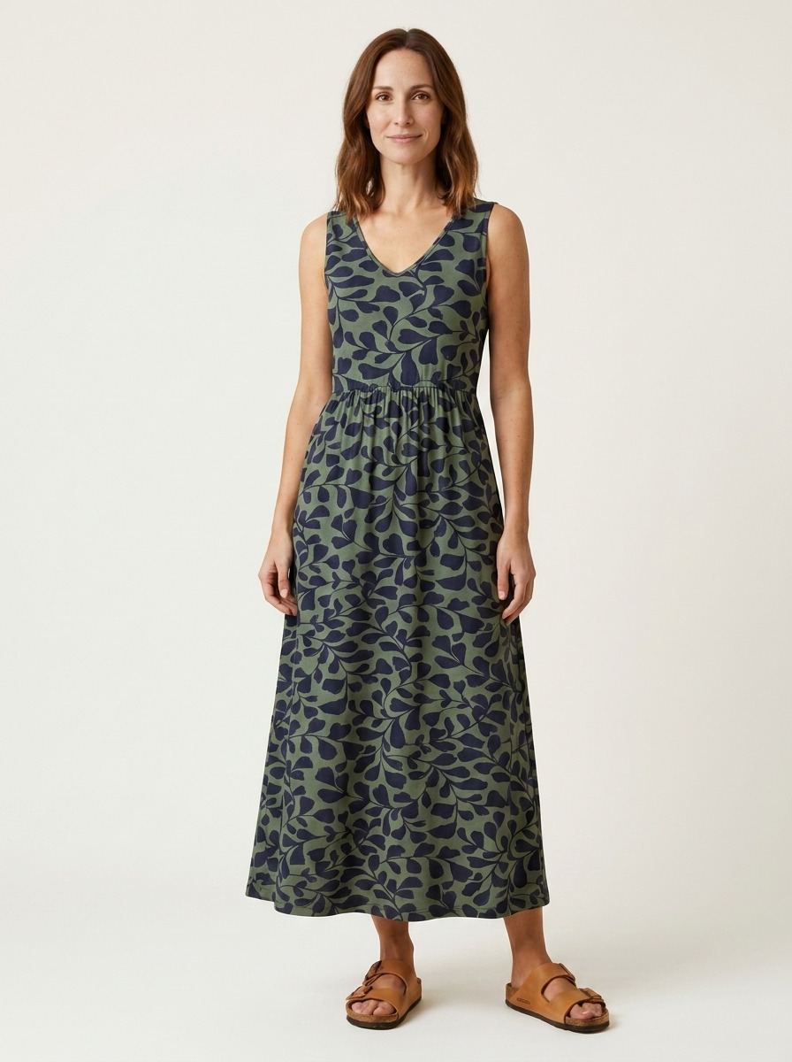 Sadie Dress · Morning Sage Leaf