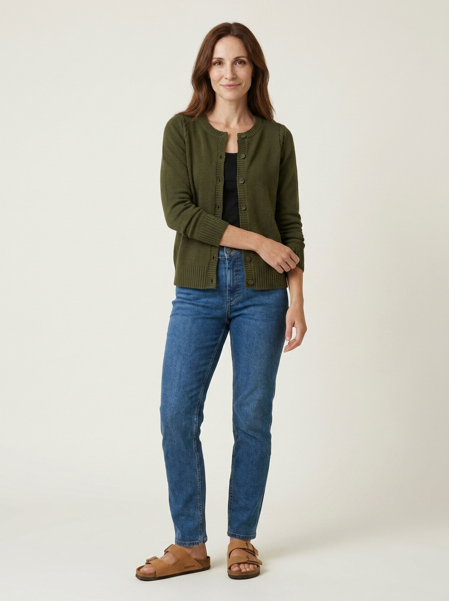 Sunberrie Cardigan · Olive