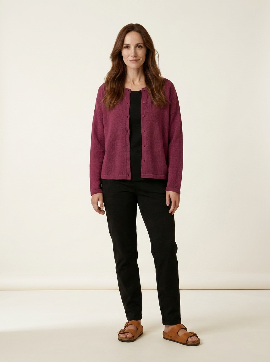 Sunberrie Cardigan · Plum