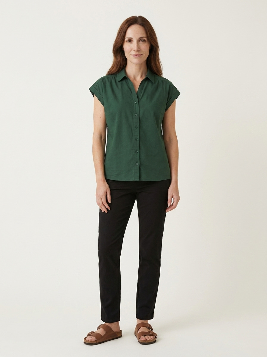 Maisie Top · Forest Green
