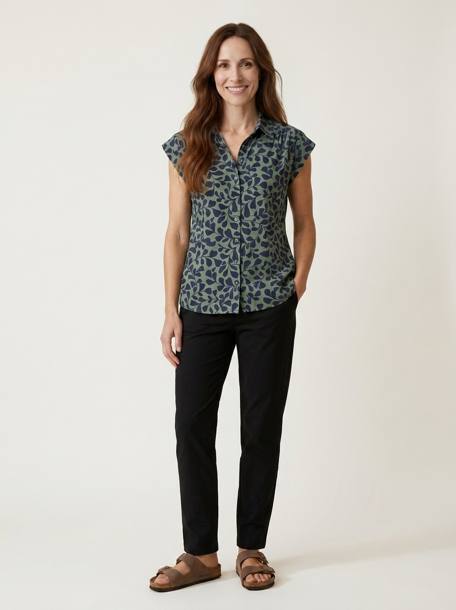 Maisie Top · Morning Sage Leaf