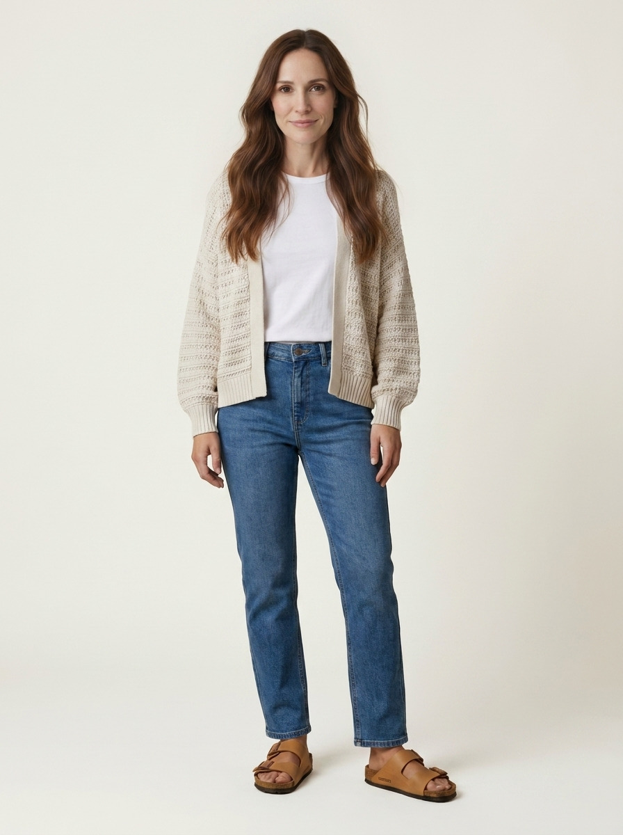 Annie Knit Top · Morning Stone