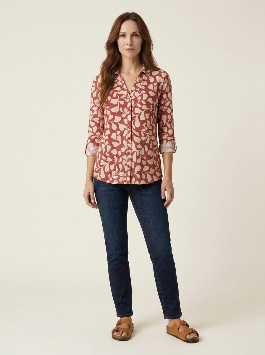 Sedgie Button Shirt · Rosehip Shadow